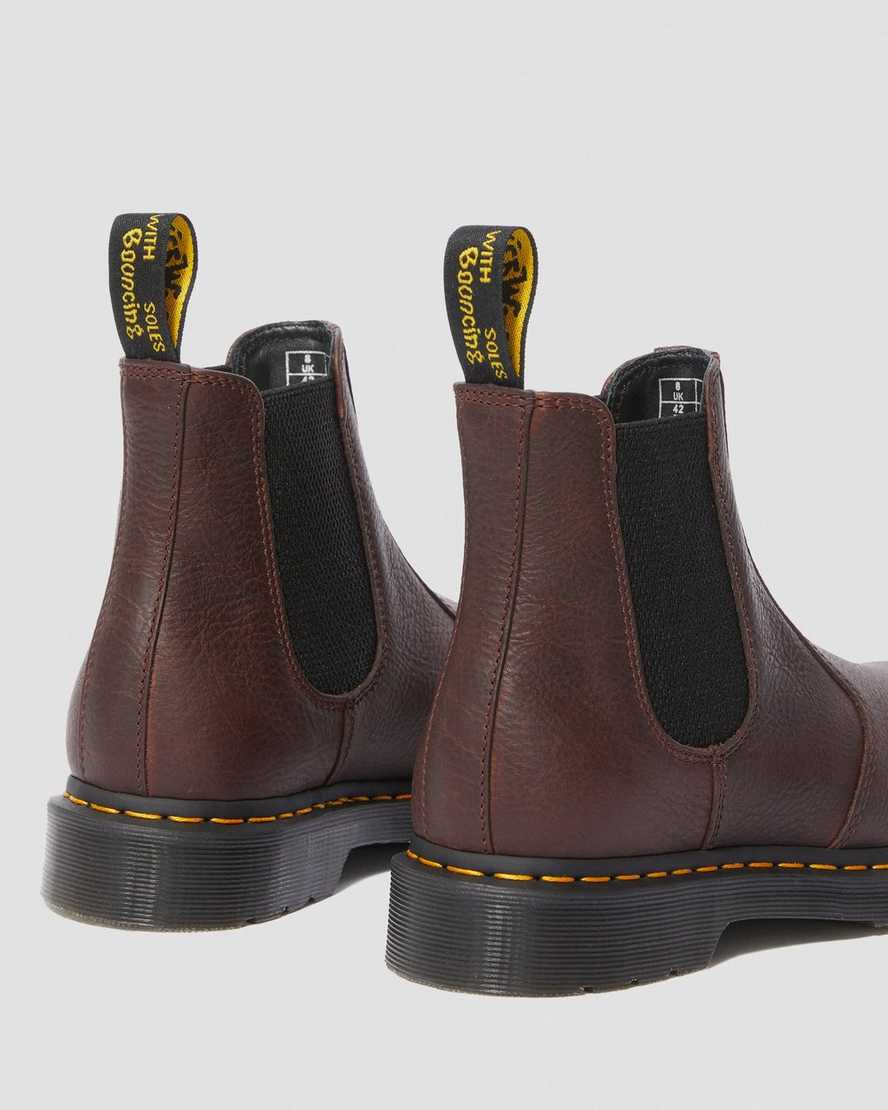 hnědé pánské boty dr. martens 2976 ambassador chelsea