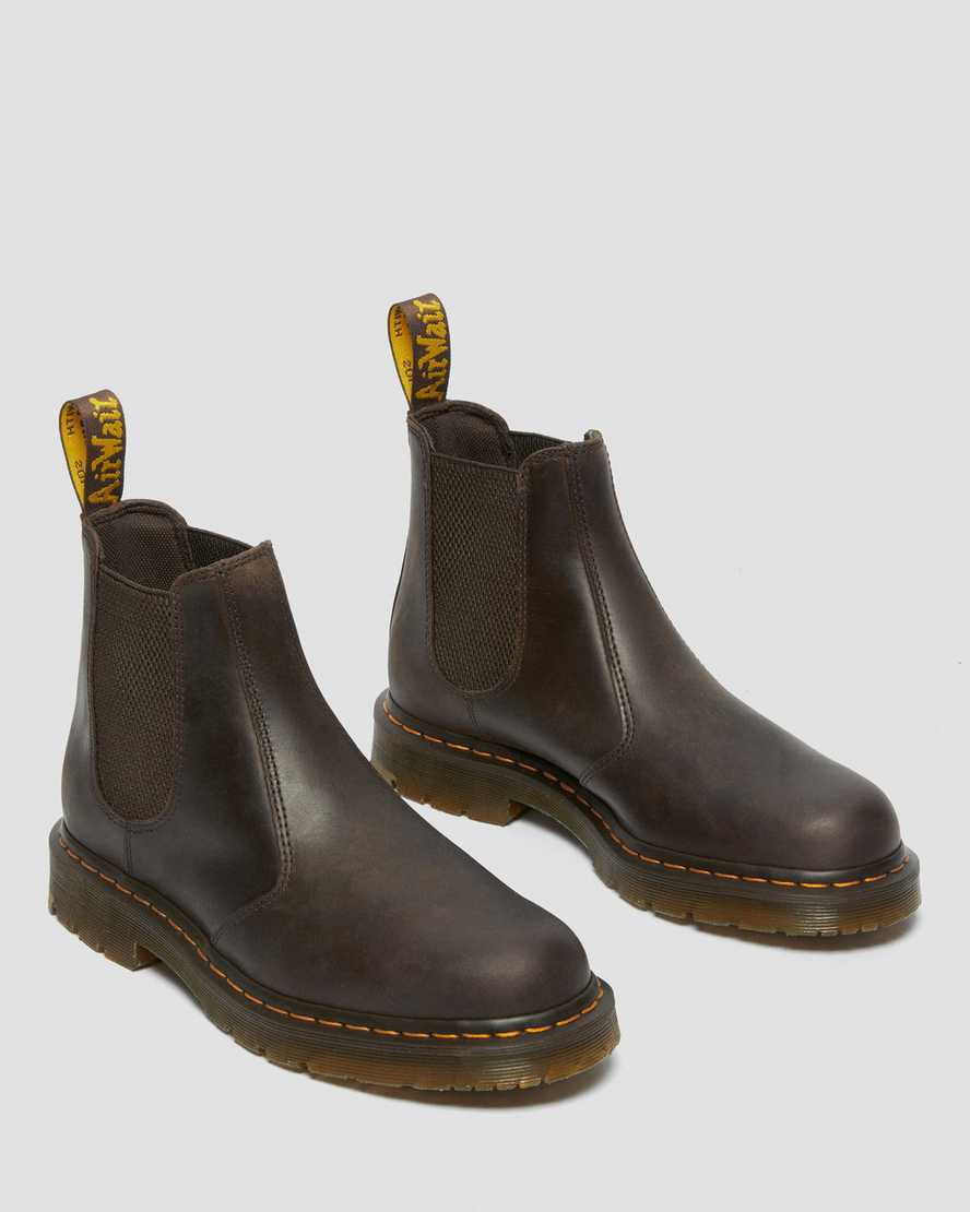 hnědé pánské boty dr. martens 2976 protiskluzové chelsea