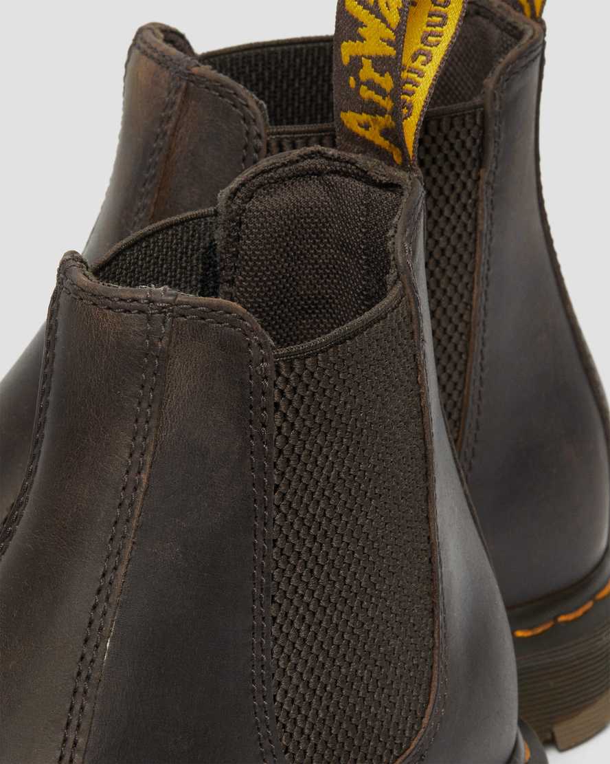 hnědé pánské boty dr. martens 2976 protiskluzové chelsea