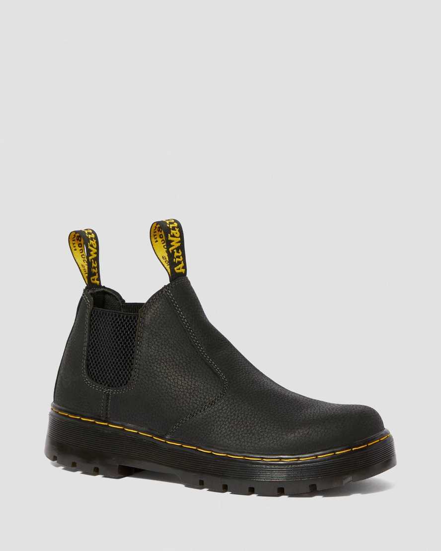 Černé pánské boty dr. martens hardie work chelsea