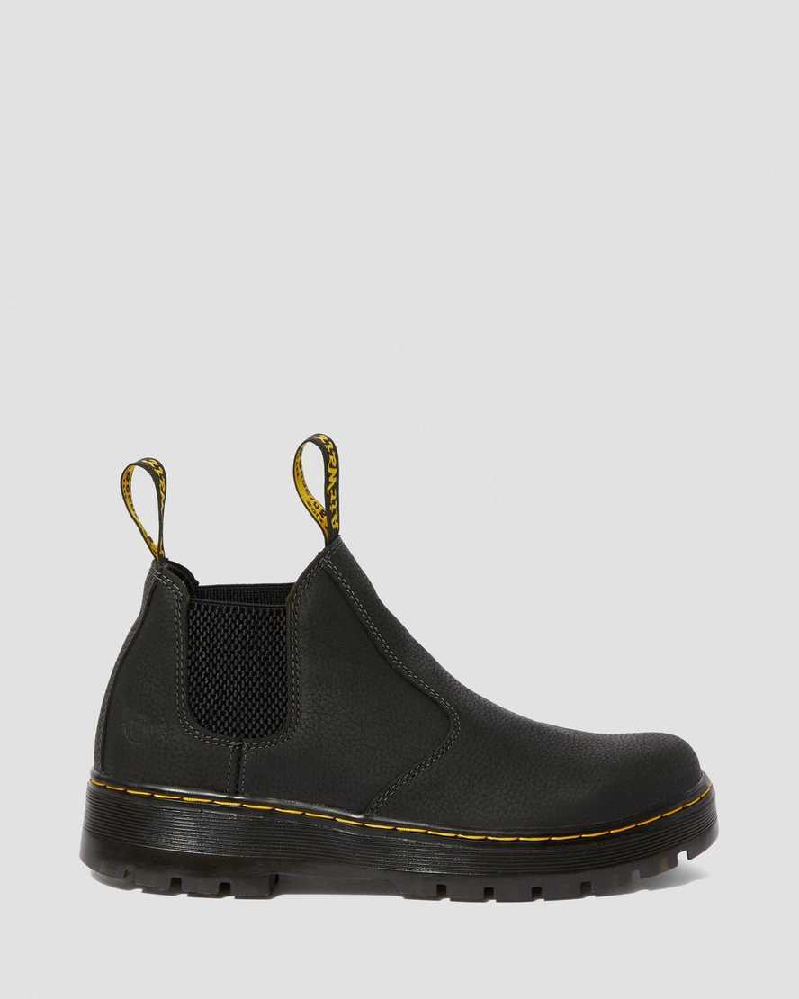 Černé pánské boty dr. martens hardie work chelsea