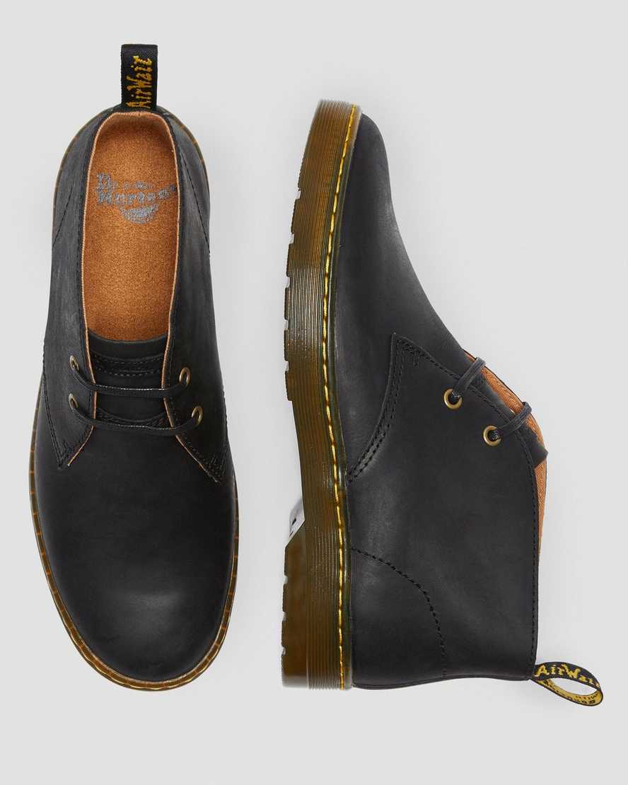 Černé pánské pouštní boty dr. martens cabrillo wyoming