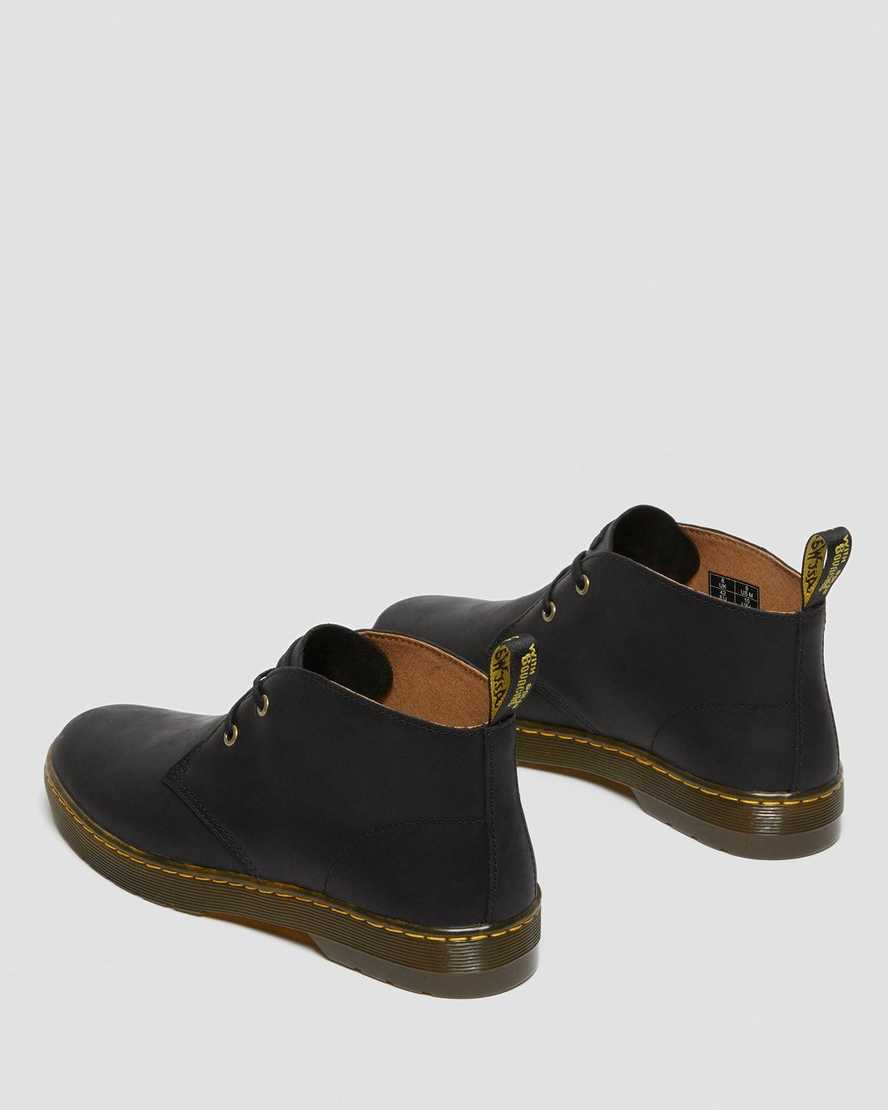 Černé pánské pouštní boty dr. martens cabrillo wyoming