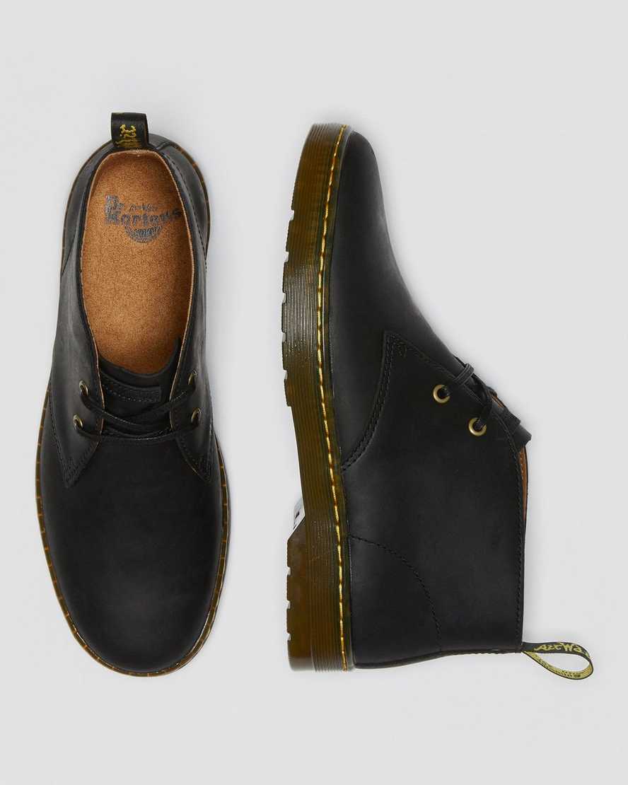Černé pánské pouštní boty dr. martens cabrillo wyoming