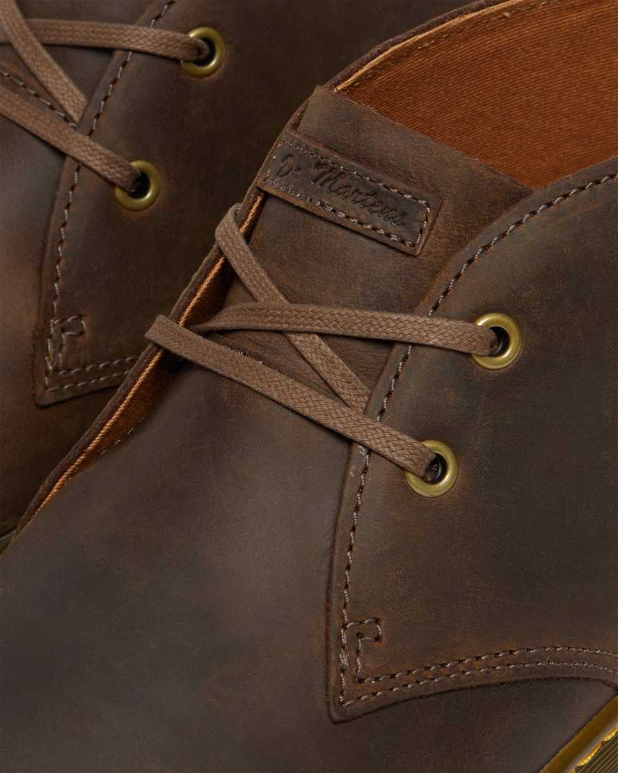 hnědé pánské pouštní boty dr. martens cabrillo crazy horse