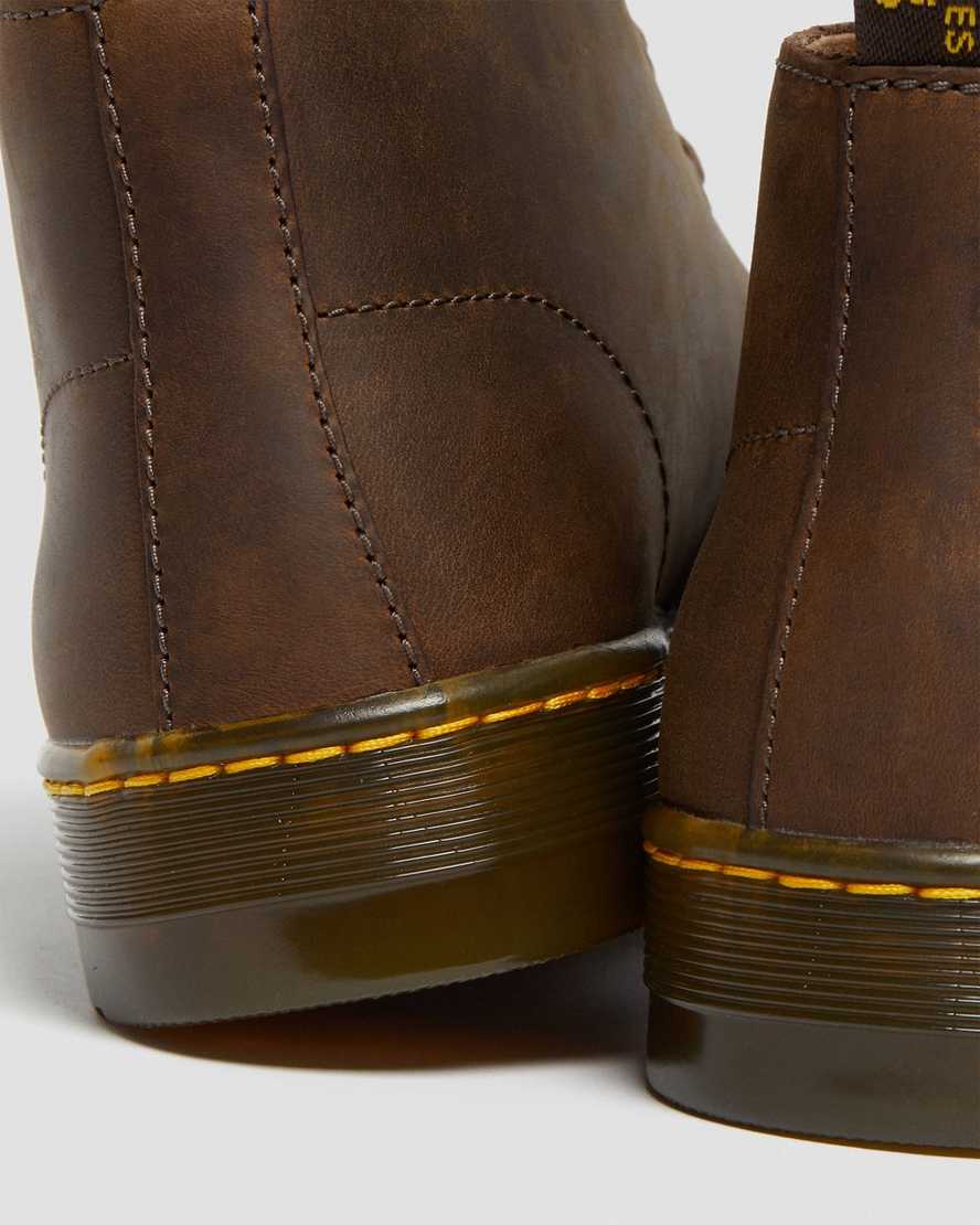 hnědé pánské pouštní boty dr. martens cabrillo crazy horse