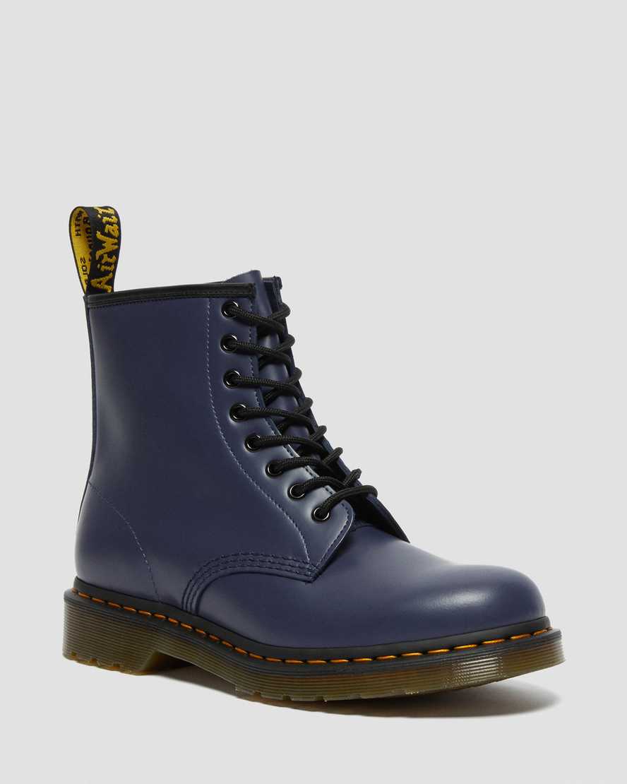 modré pánské šněrovací boty dr. martens 1460 smooth