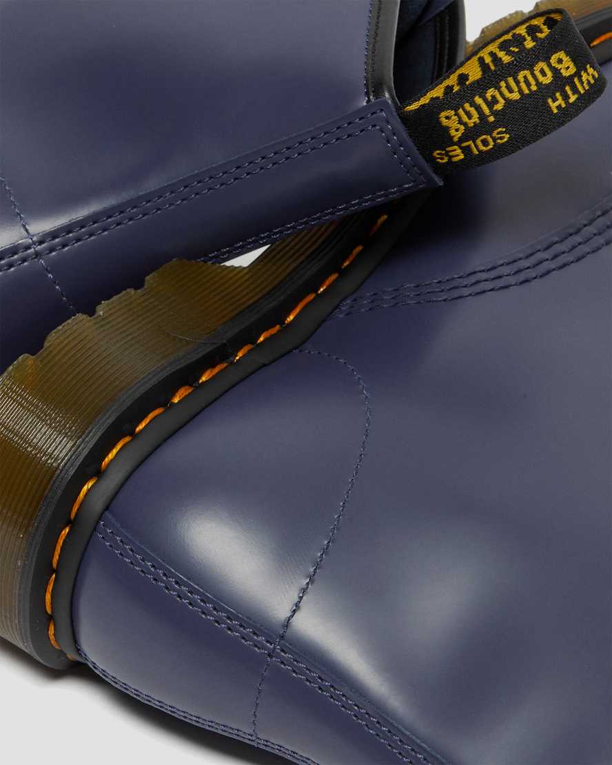 modré pánské šněrovací boty dr. martens 1460 smooth