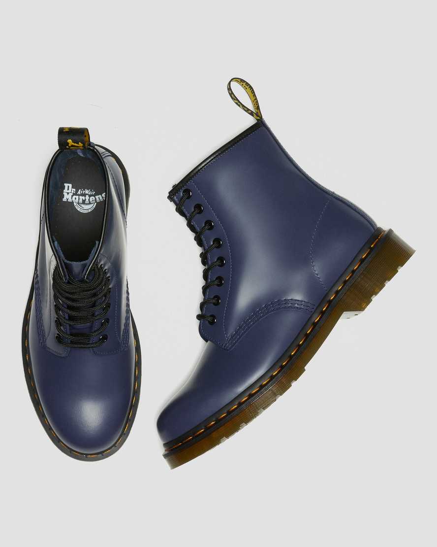 modré pánské šněrovací boty dr. martens 1460 smooth