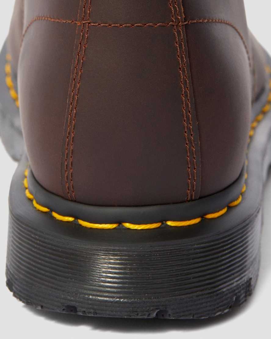 tmavě hnědé pánské šněrovací boty dr. martens 1460 dms wintergrip