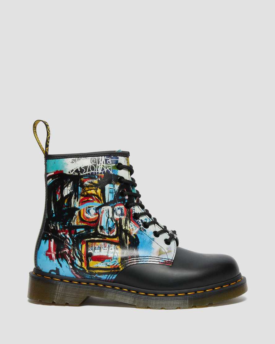 Černé pánské šněrovací boty dr. martens 1460 basquiat