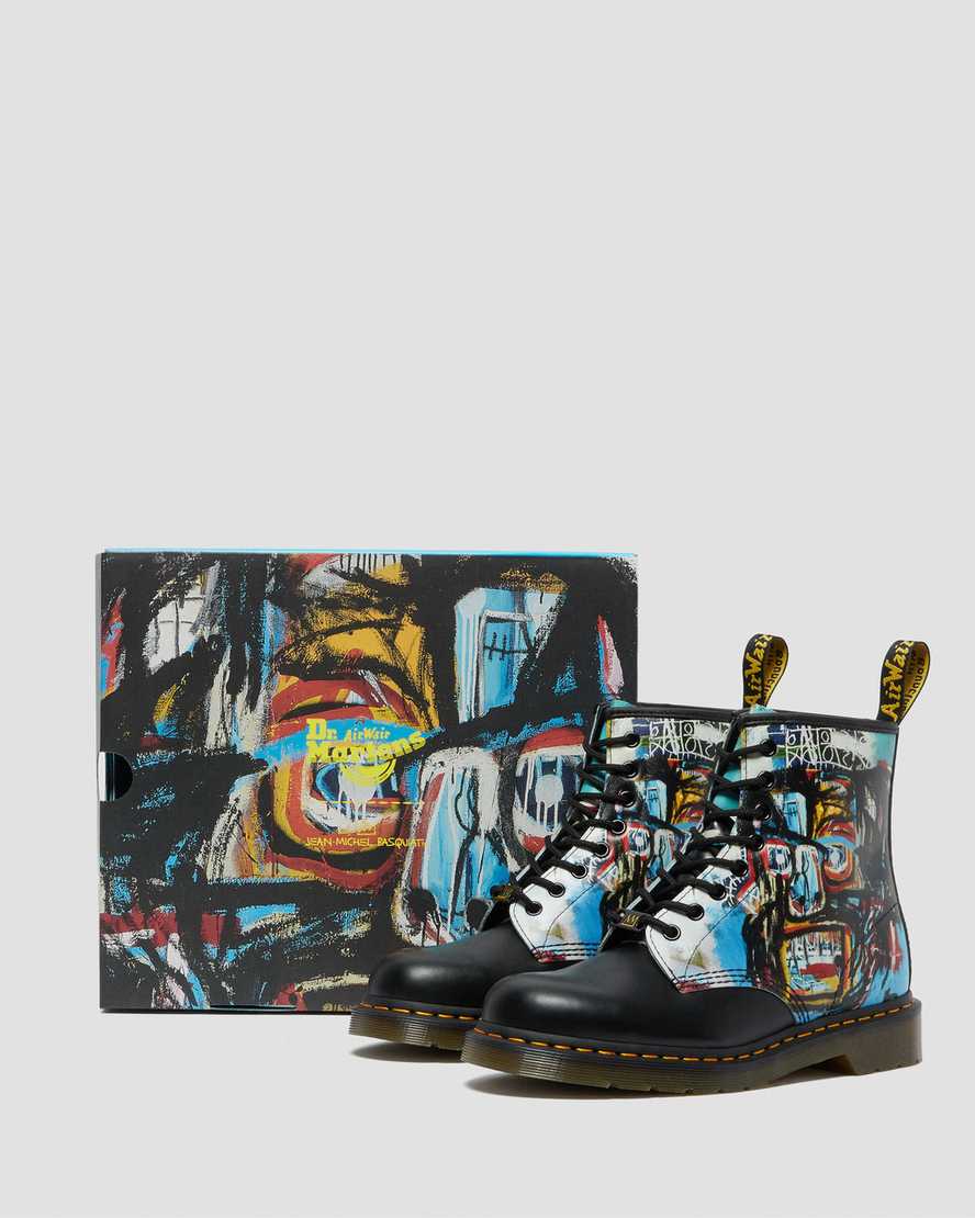 Černé pánské šněrovací boty dr. martens 1460 basquiat
