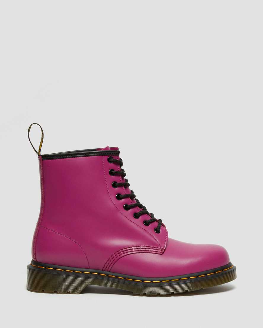 růžové pánské šněrovací boty dr. martens 1460 smooth