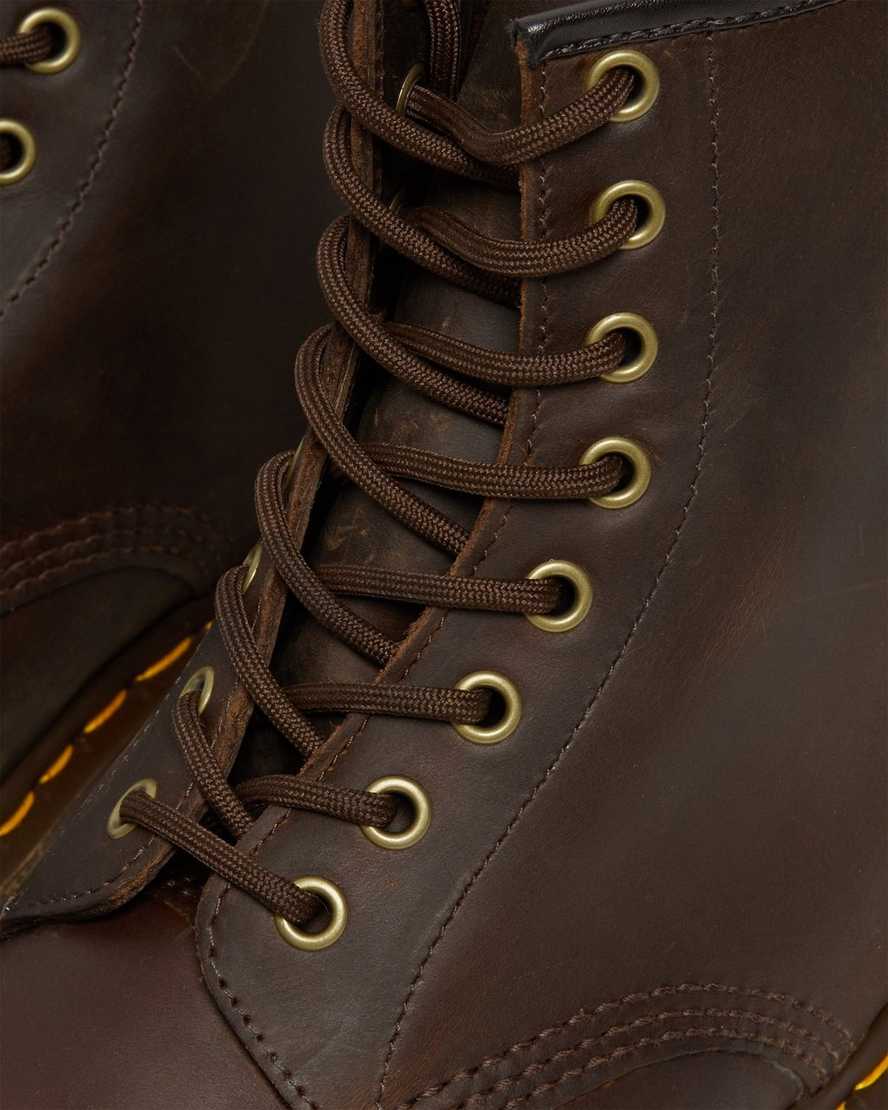 hnědé pánské šněrovací boty dr. martens 1460 crazy horse