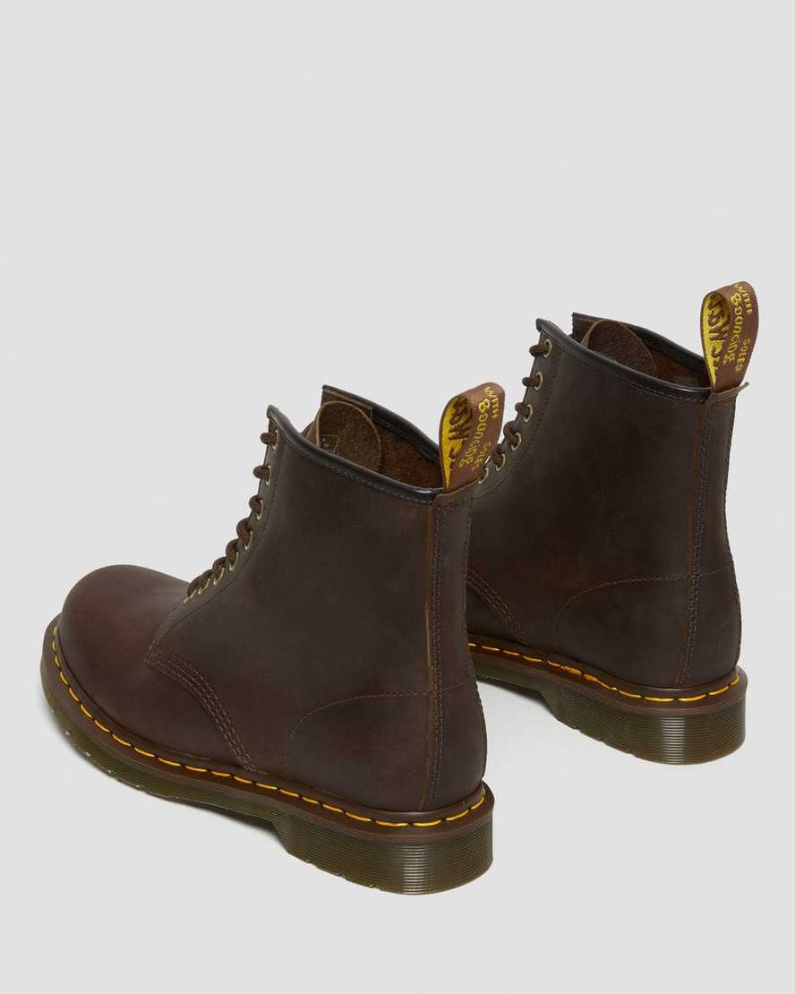 hnědé pánské šněrovací boty dr. martens 1460 crazy horse