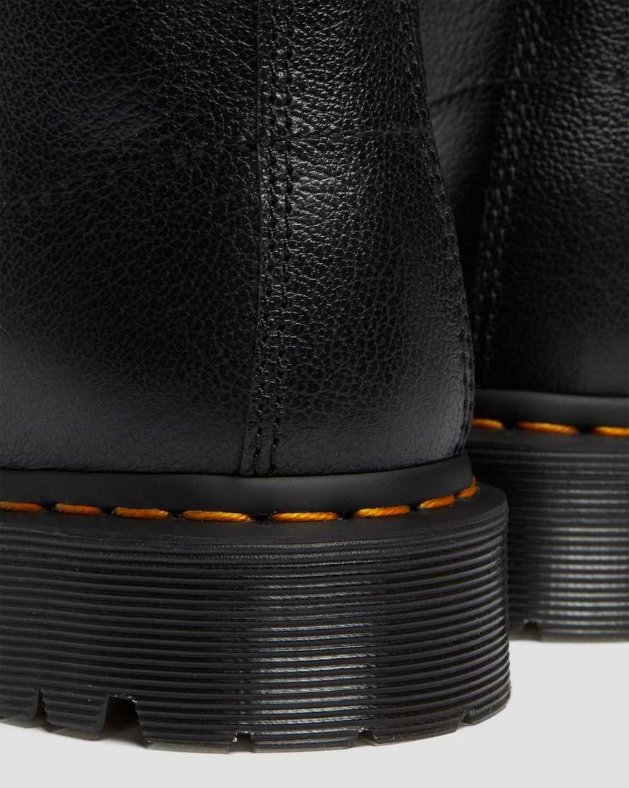 Černé pánské šněrovací boty dr. martens 1460 pascal zip tumbled