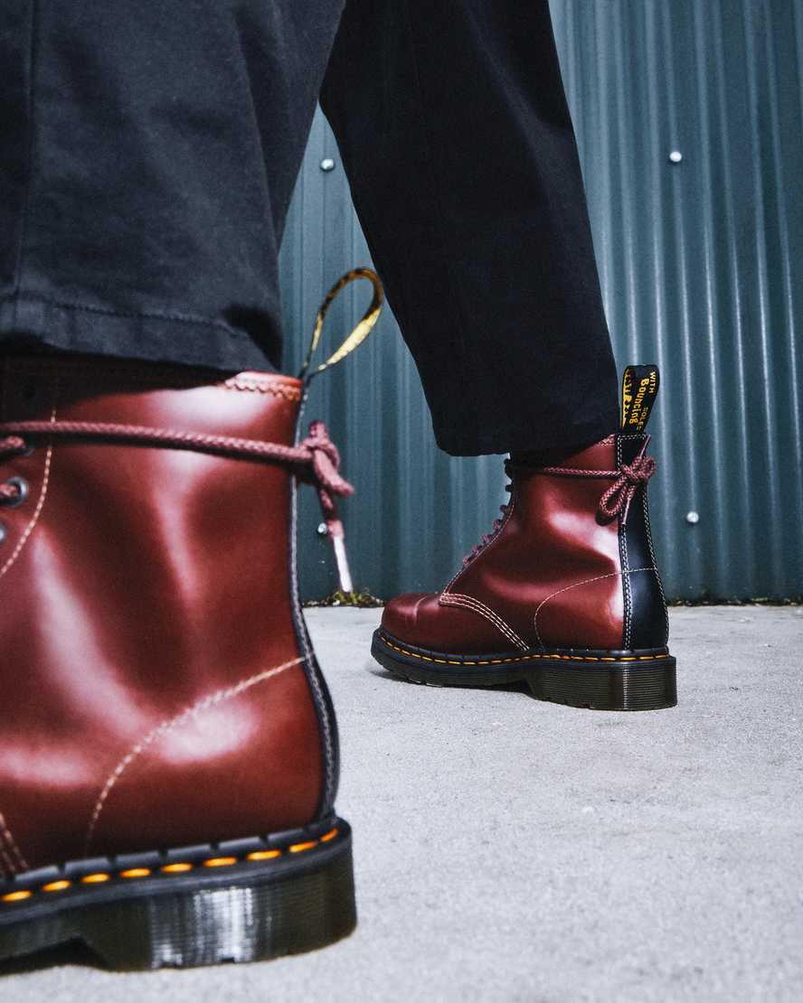 hnědé pánské šněrovací boty dr. martens 1460 abruzzo