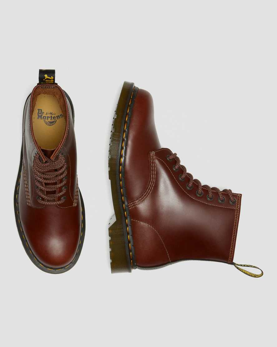 hnědé pánské šněrovací boty dr. martens 1460 abruzzo