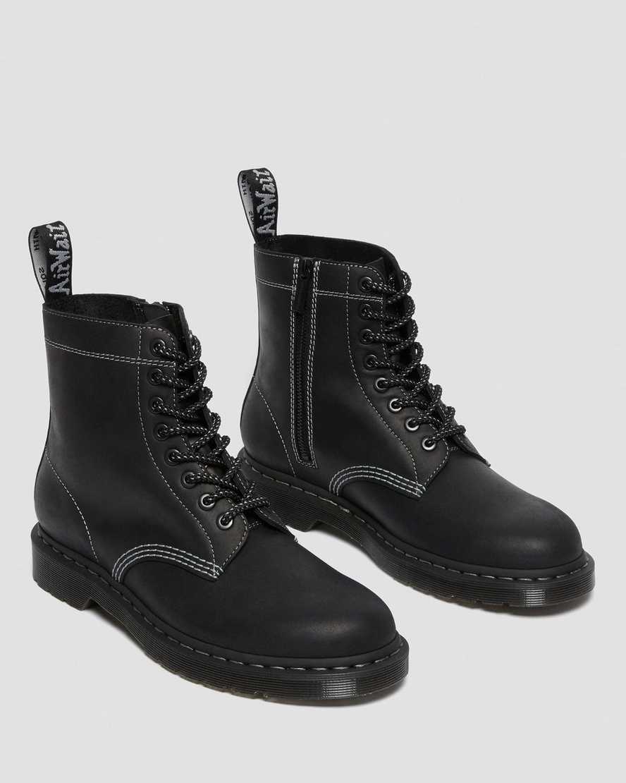 Černé pánské šněrovací boty dr. martens 1460 pascal zip