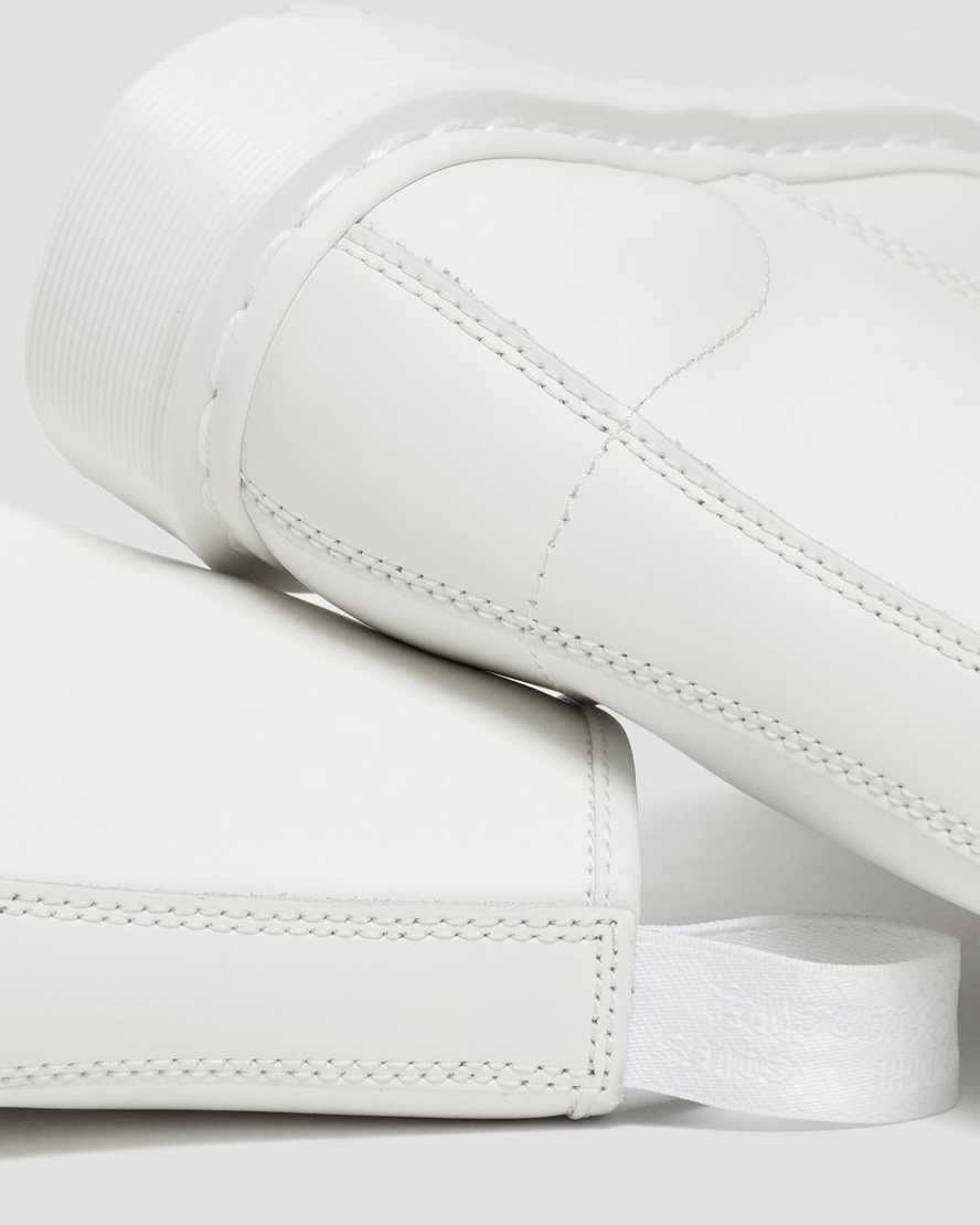 bílé pánské šněrovací boty dr. martens 1460 mono smooth