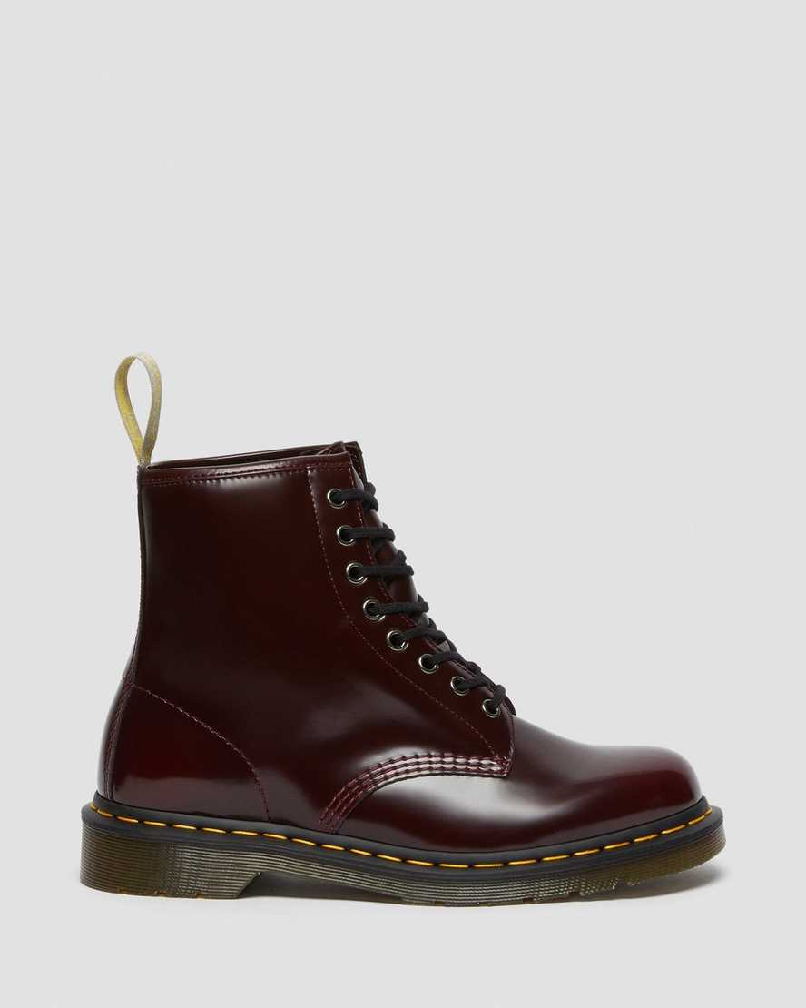 Červené pánské šněrovací boty dr. martens 1460