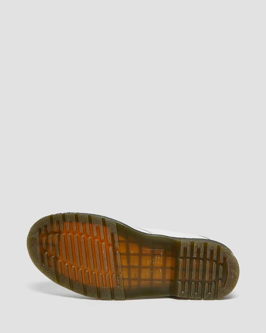 bílé pánské šněrovací boty dr. martens 1460 smooth