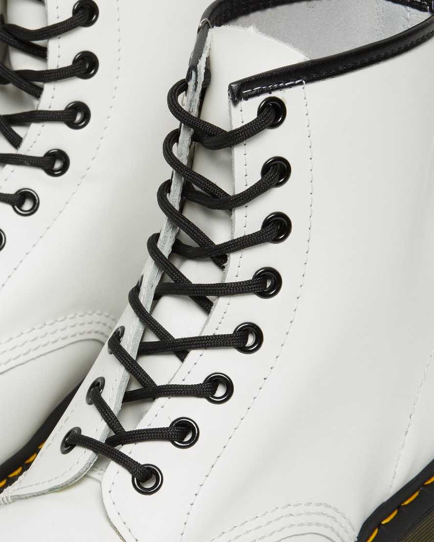 bílé pánské šněrovací boty dr. martens 1460 smooth