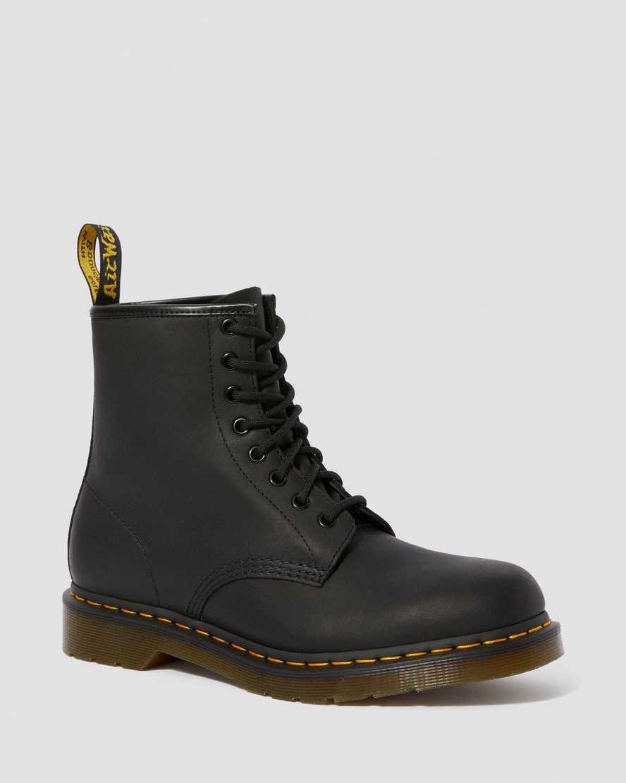 Černé pánské šněrovací boty dr. martens 1460 greasy