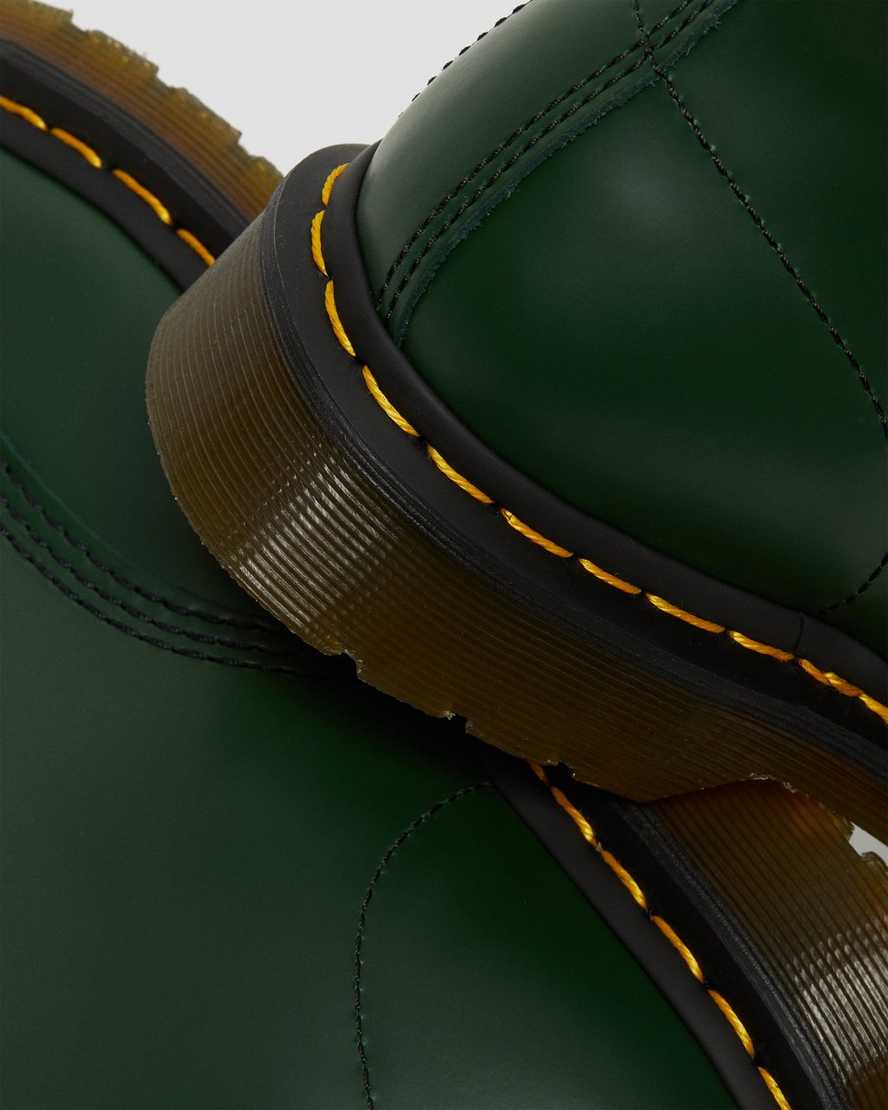 zelené pánské šněrovací boty dr. martens 1460 smooth