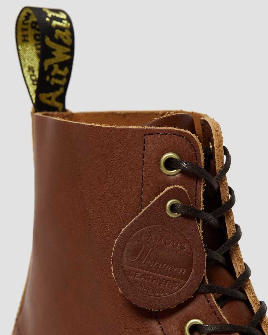 hnědé pánské šněrovací boty dr. martens 1460 veg hnědé