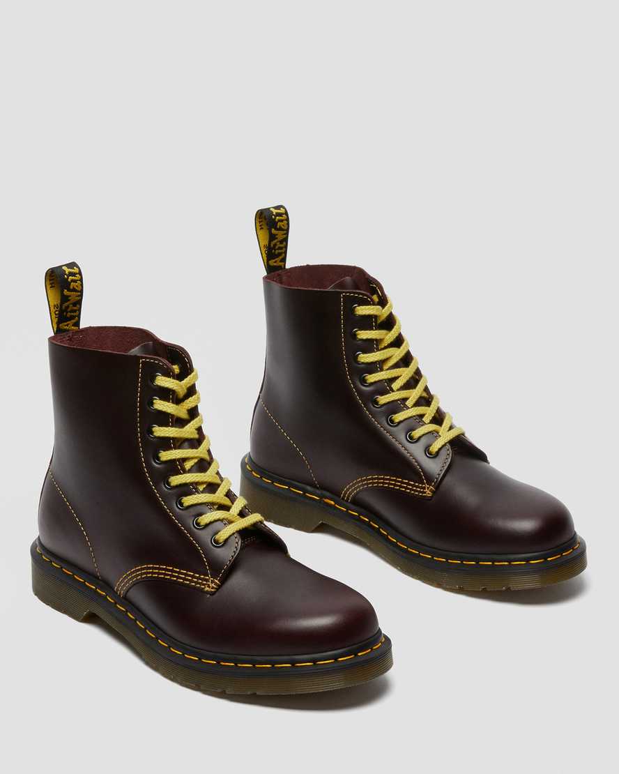 vínové pánské šněrovací boty dr. martens 1460 pascal atlas