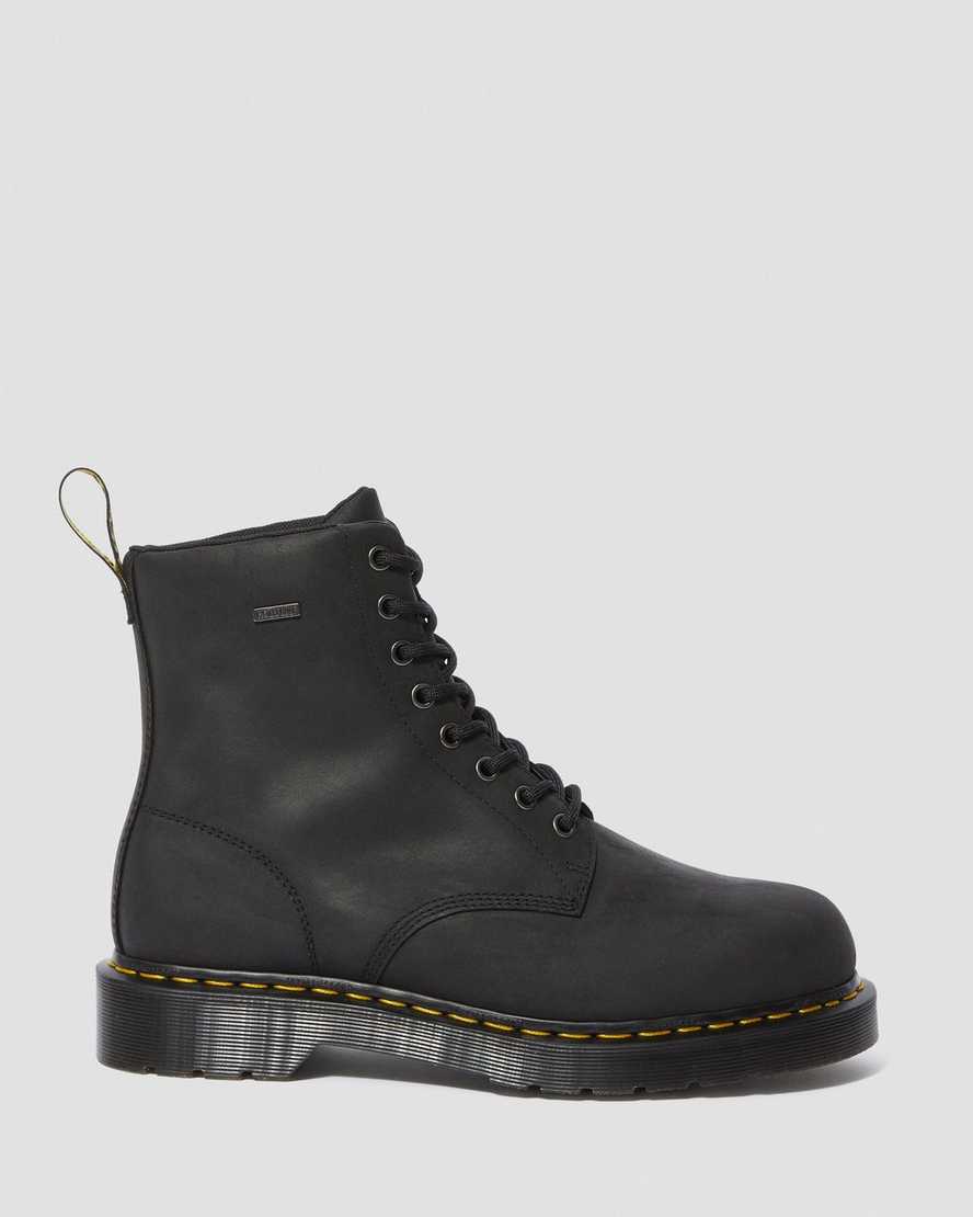 Černé nepromokavé pánské šněrovací boty dr. martens 1460