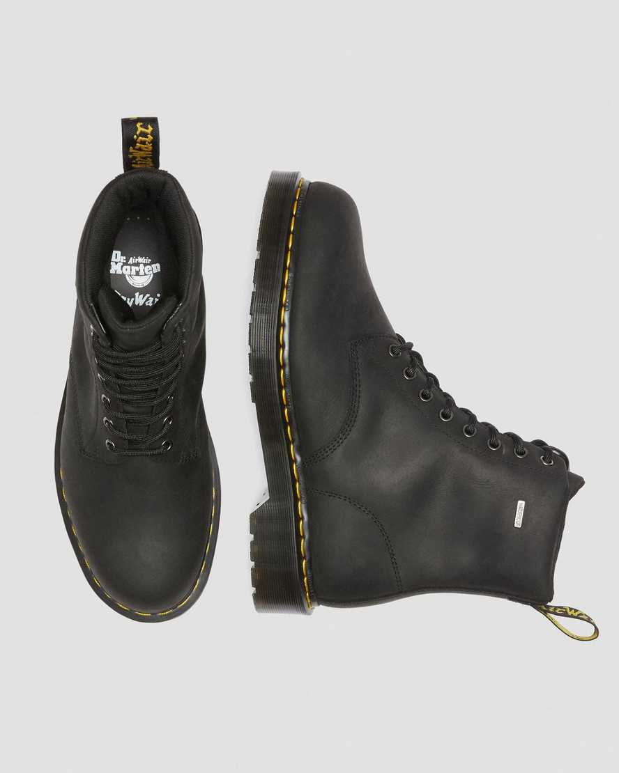 Černé nepromokavé pánské šněrovací boty dr. martens 1460