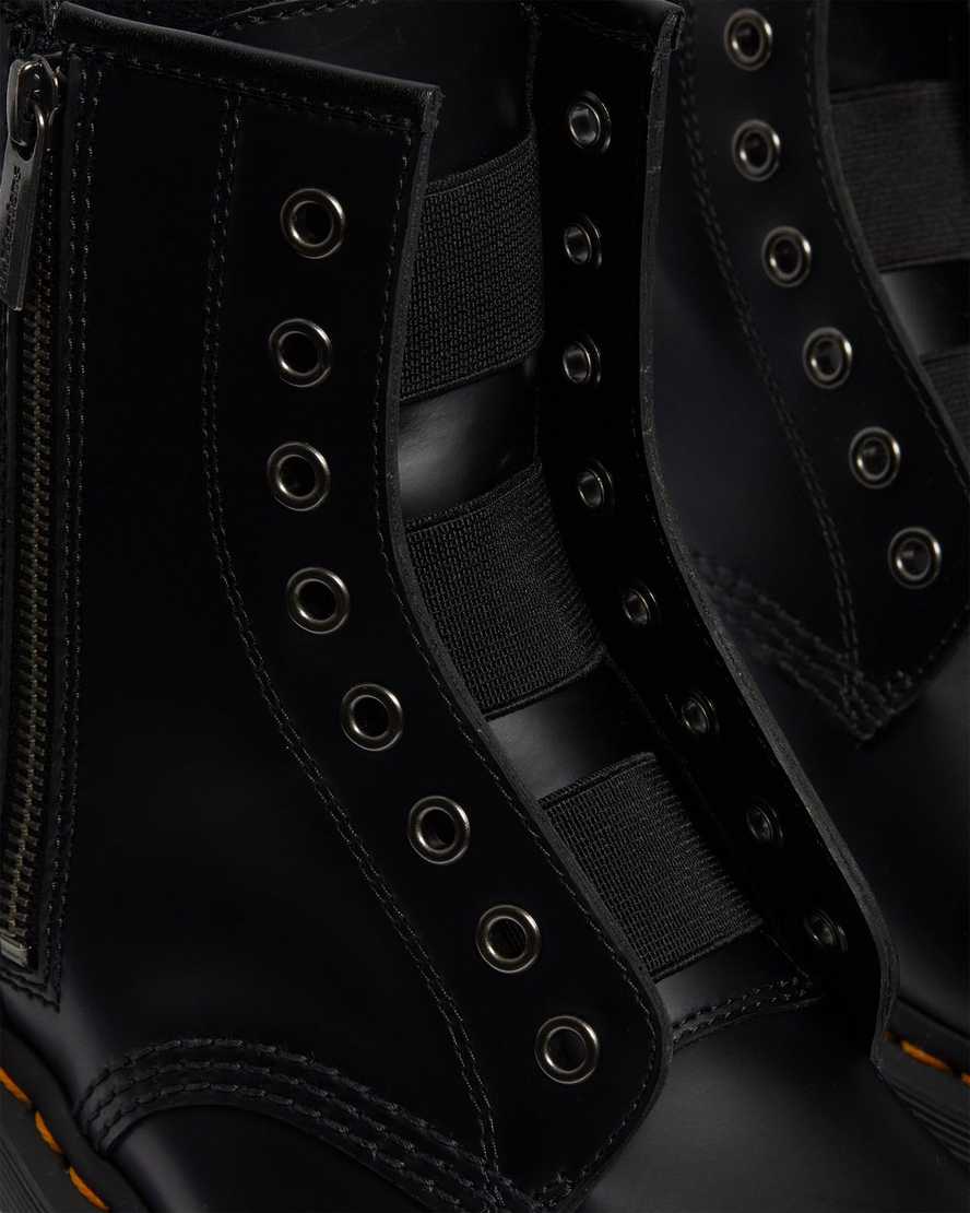 Černé pánské šněrovací boty dr. martens 1460 elastic smooth