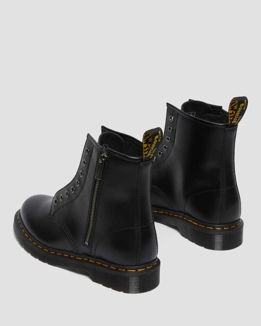Černé pánské šněrovací boty dr. martens 1460 elastic smooth