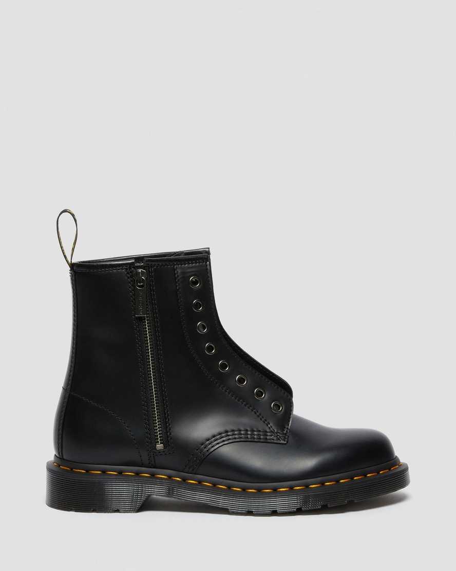 Černé pánské šněrovací boty dr. martens 1460 elastic smooth