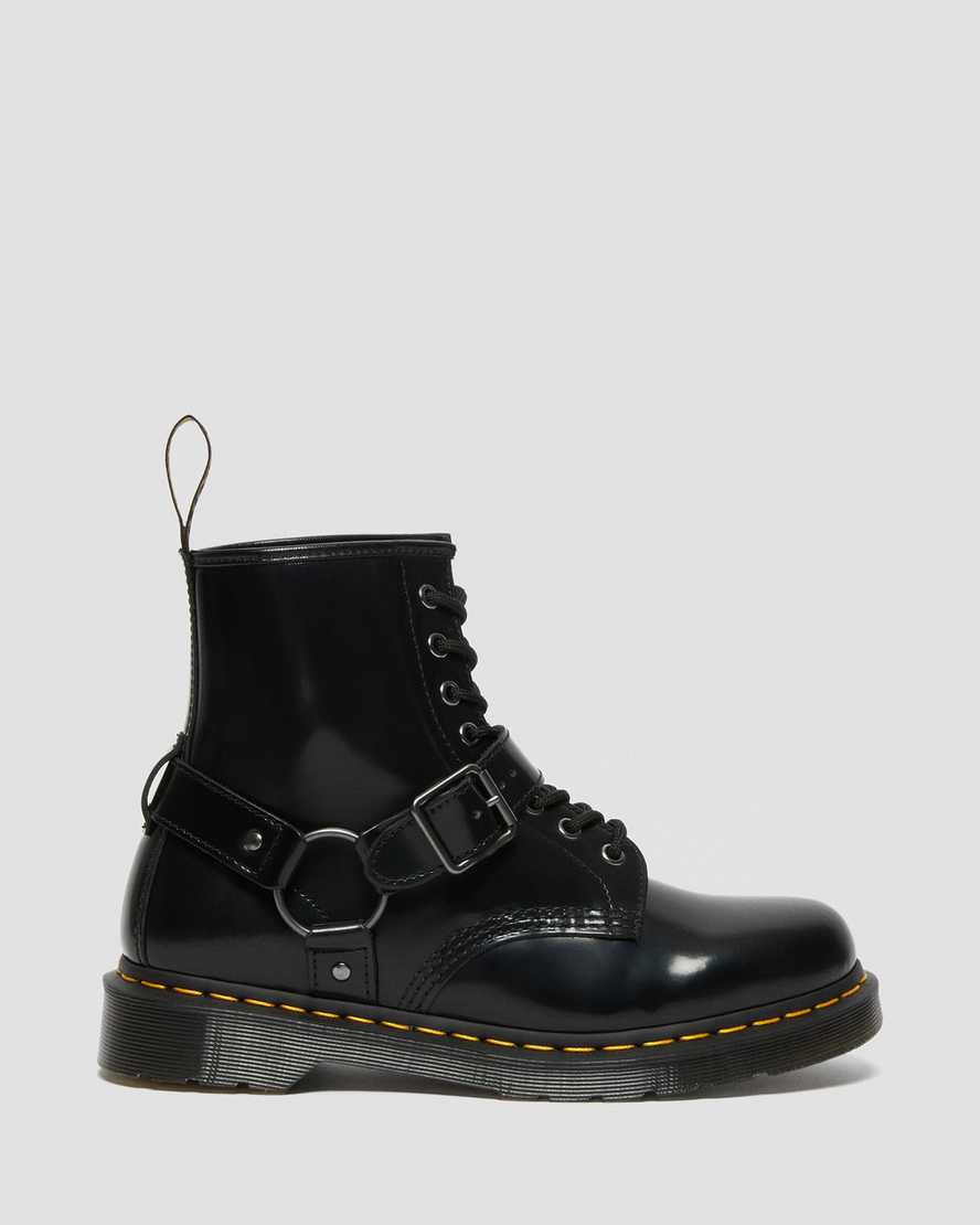Černé pánské šněrovací boty dr. martens 1460 harness