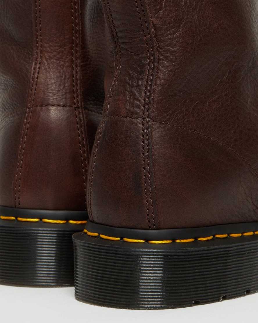hnědé pánské šněrovací boty dr. martens 1460 pascal ambassador