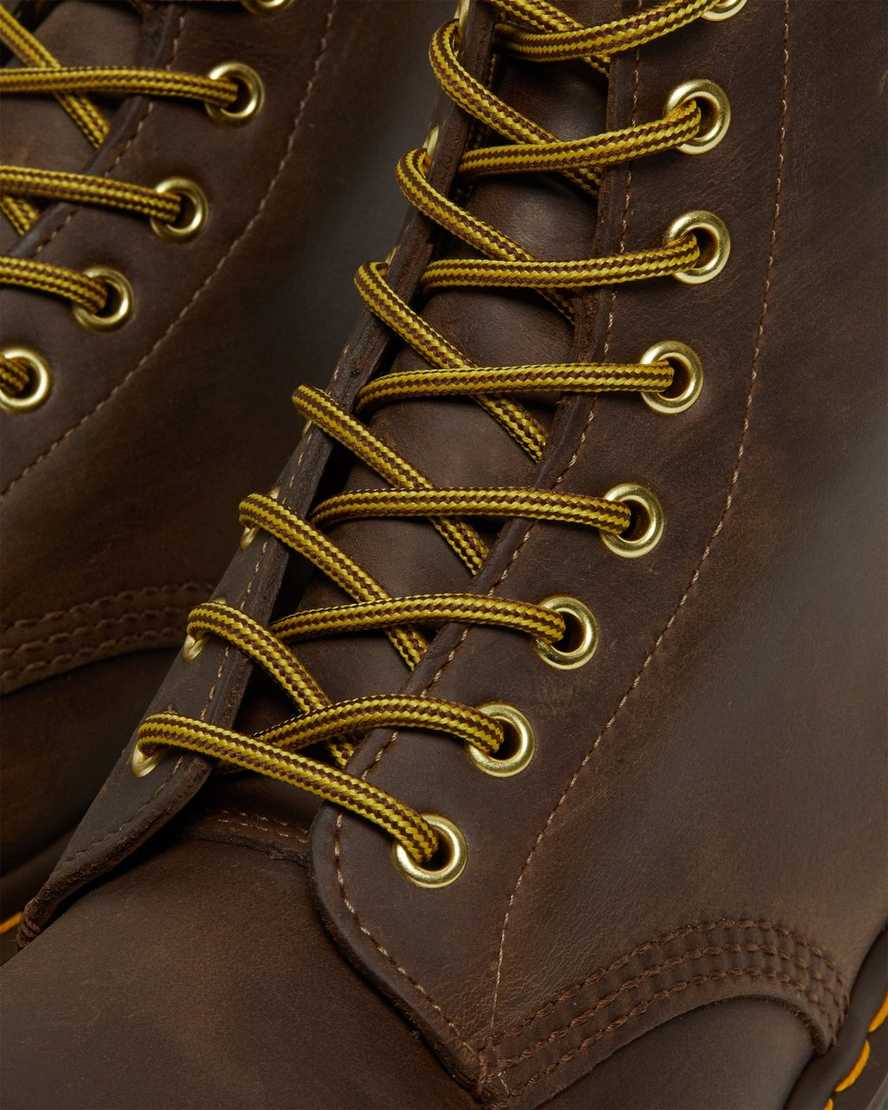 hnědé pánské šněrovací boty dr. martens 1460 crazy horse
