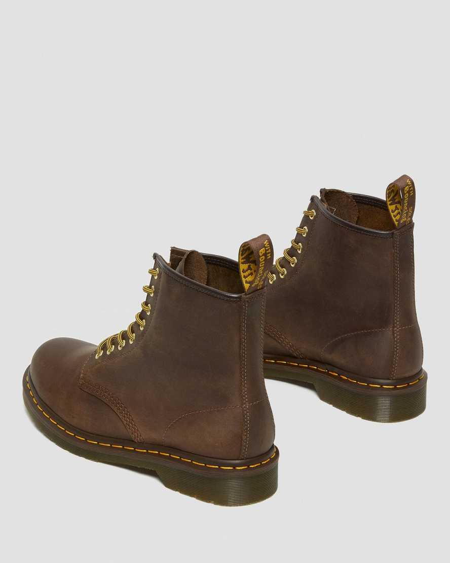 hnědé pánské šněrovací boty dr. martens 1460 crazy horse