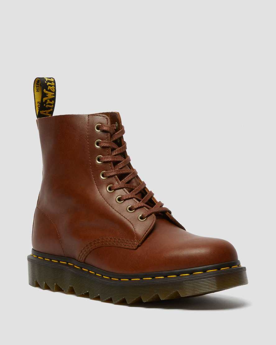 hnědé pánské šněrovací boty dr. martens 1460 pascal ziggy