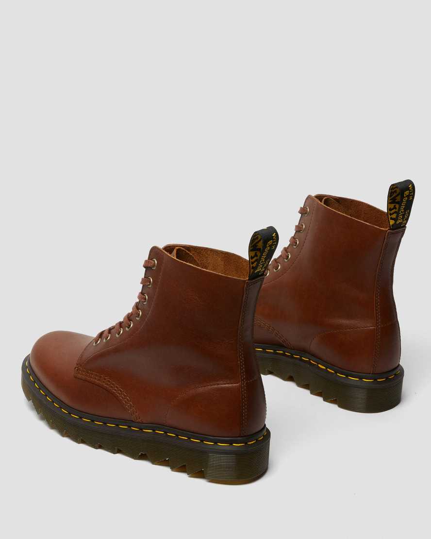 hnědé pánské šněrovací boty dr. martens 1460 pascal ziggy