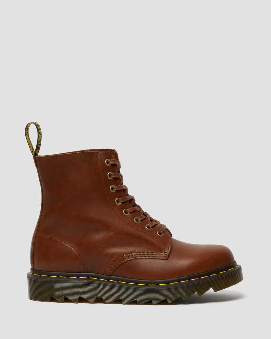 hnědé pánské šněrovací boty dr. martens 1460 pascal ziggy