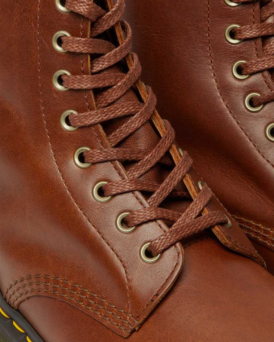 hnědé pánské šněrovací boty dr. martens 1460 pascal ziggy