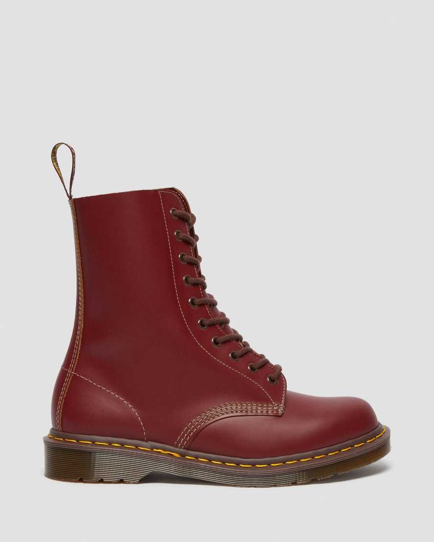 Červené pánské boty dr. martens 1490 vintage made in england do poloviny lýtek