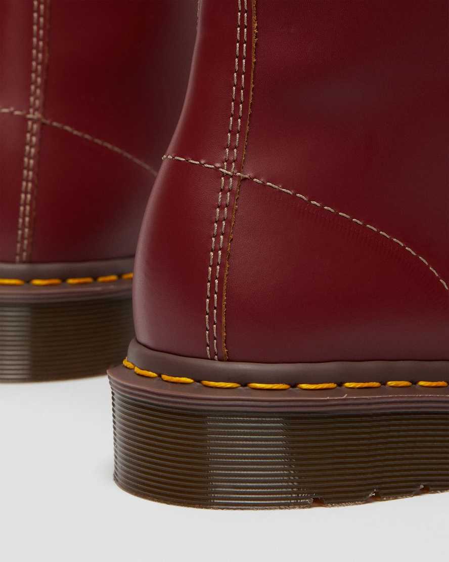 Červené pánské boty dr. martens 1490 vintage made in england do poloviny lýtek