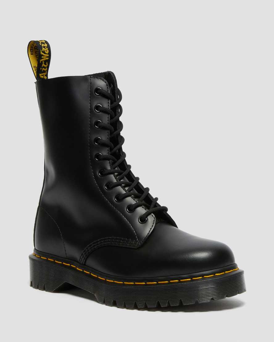 Černé pánské boty dr. martens 1490 bex smooth do poloviny lýtek