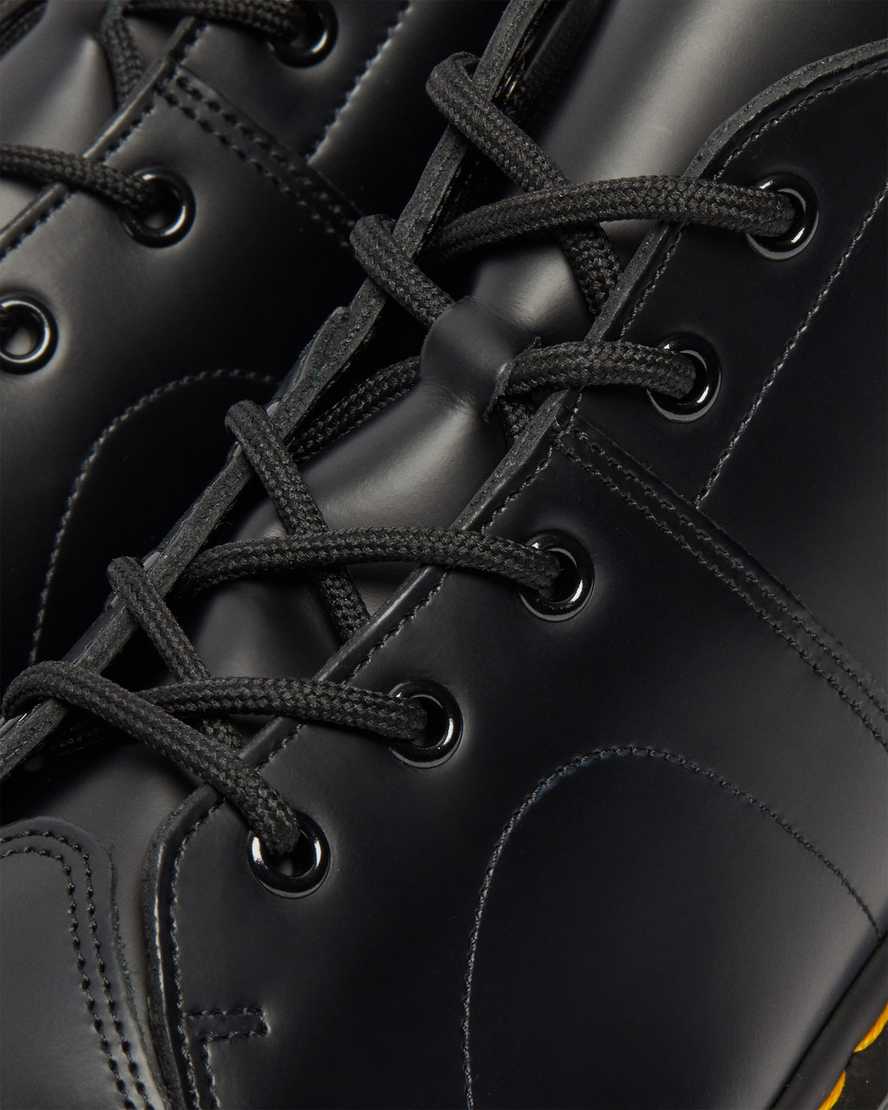 Černé pánské boty dr. martens church smooth monkey