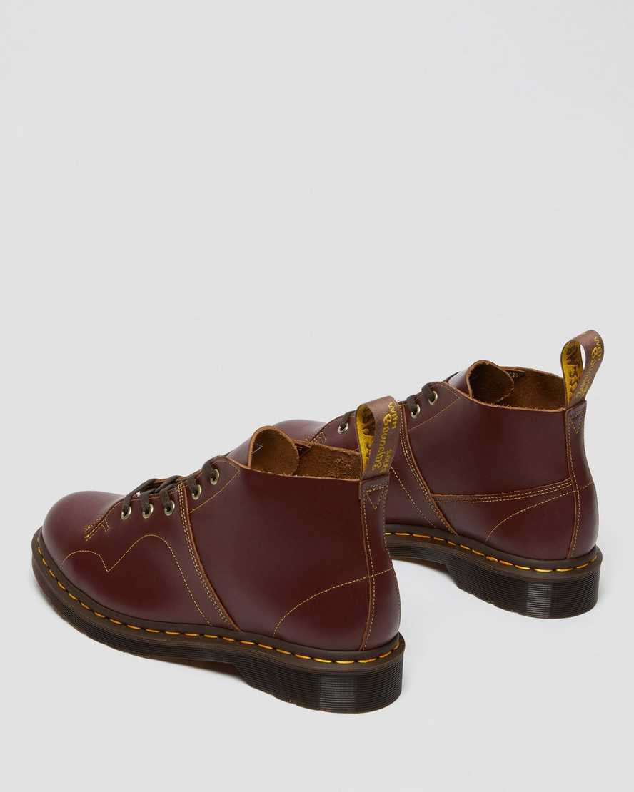 vínové pánské boty dr. martens church vintage monkey