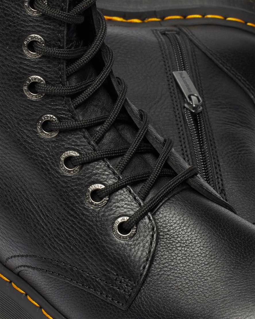 Černé pánské boty na platformě dr. martens jadon pisa